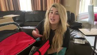 Unboxing the XL Pet Rover Stroller for my Husky! 🐕 (I was struggling**) 🐾