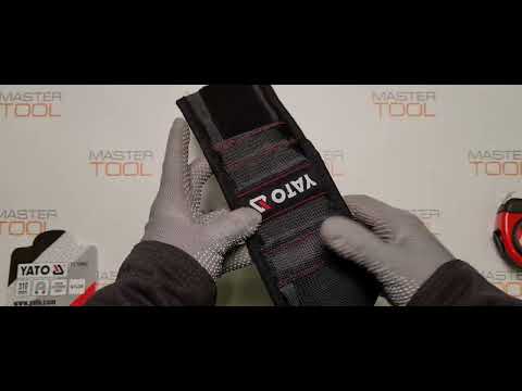 Пояс наручний магнетизований YATO, нейлоновий, 310x90 мм