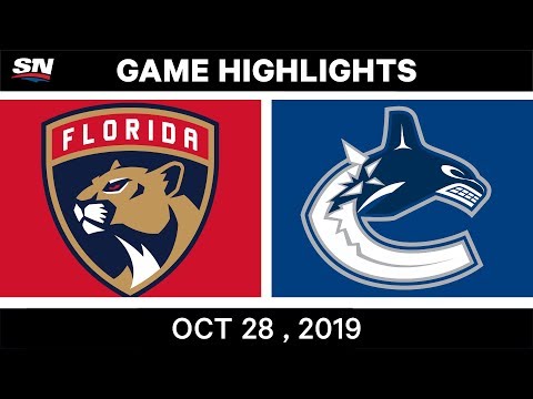 NHL Highlights | Panthers vs. Canucks – Oct. 28, 2019