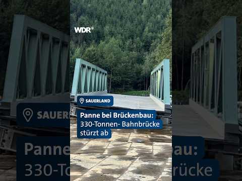 Verrutscht! Panne bei Brückenbau für die Bahn | WDR #shorts #deutschebahn #nrw #pannen