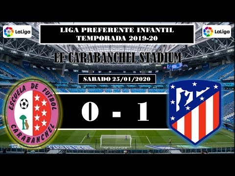 E.F Carabanchel Vs Atlético de Madrid Inf - Preferente 2020 - Alvaro Ruiz Hernandez