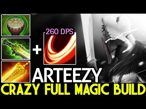 Arteezy [Juggernaut] Crazy Magic Build 260 Damage/Sec Blade Fury 7.21 Dota 2