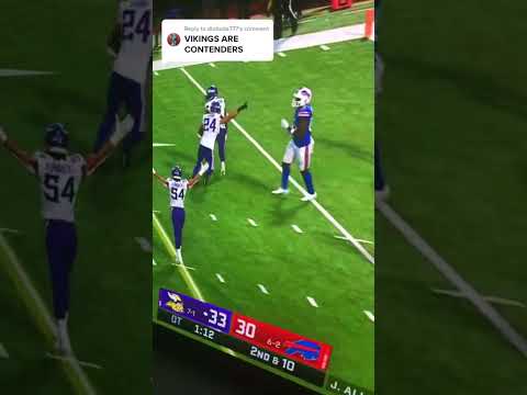 Buffalo Bills lose with a Josh Allen interception to the Minnesota Vikings in overtime