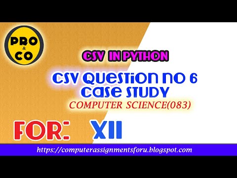 Csv In Python Case Study 2