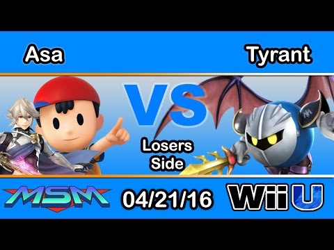 MSM 42: TTN Asa (Ness, Corrin) Vs. NME | Tyrant (Metaknight)- Losers Side - Smash Wii U