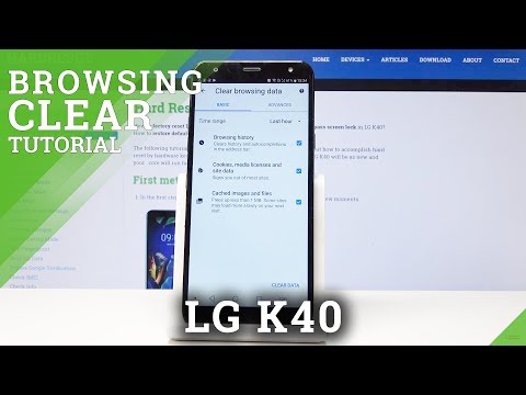 How to Clear Browser Data in LG K40 - Delete History & Cookies