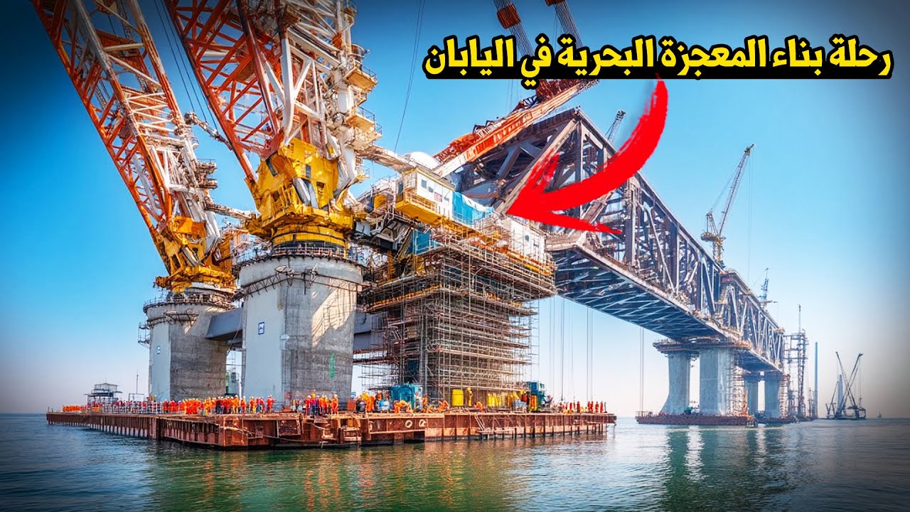 المعجزة الهندسية اليابانية… هذا الجسر الياباني سيذهلك كيف تم بناؤه خطوة بخط