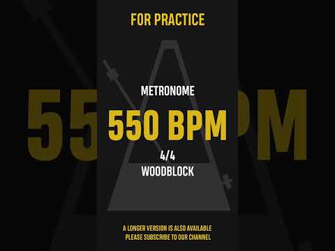 550 BPM 4/4 - Best Metronome (Sound : Wood block) #shorts