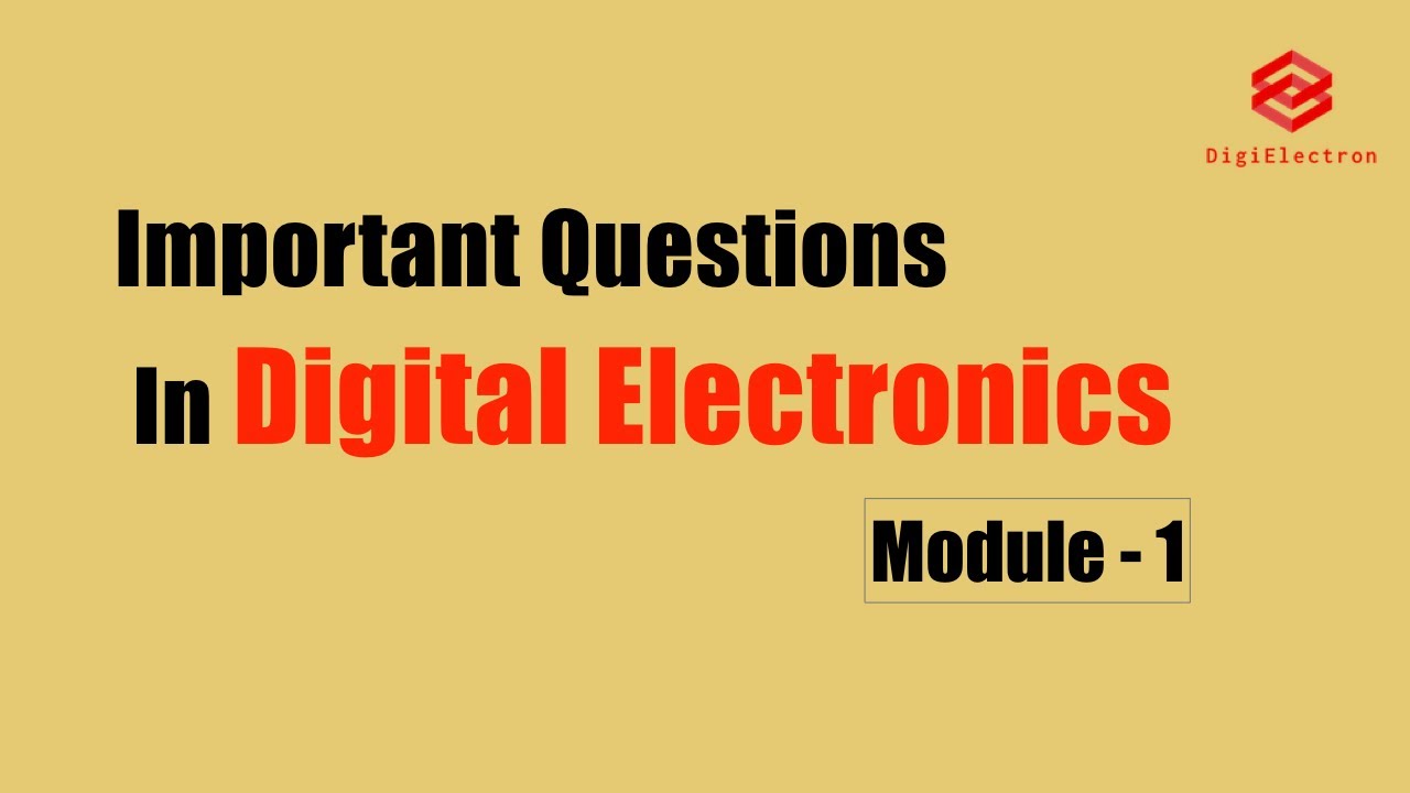 Digital Electronics module -1 | Sure Questions and Answers | Number System and Logic Gates