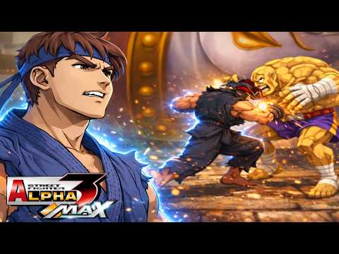 EVIL RYU FULL POWER 💀 TAS in Alpha 3 MAX