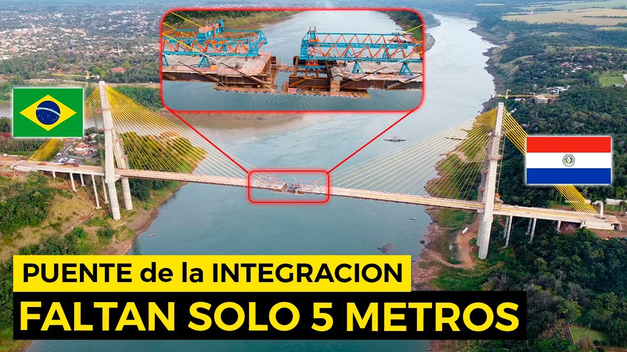 PUENTE de la INTEGRACION | FALTAN solo 5 METROS | DRONEANDO sobre la TRIPLE FRONTERA