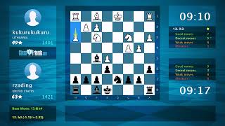 Download the video "Chess Game Analysis: kukurukukuru - rzading, 0-1 (By ChessFriends.com)"