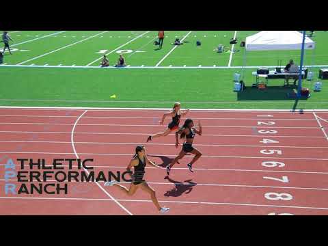 Girls 100m Dash -  Heat 2