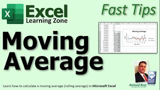 Calculate a Moving Average in Microsoft Excel (Rolling Average, Rolling Mean, Moving Mean)