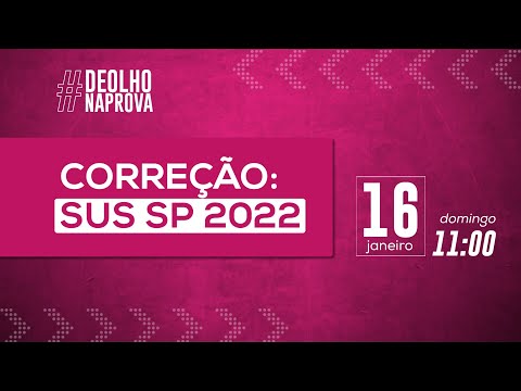 De olho na prova: correção SUS-SP
