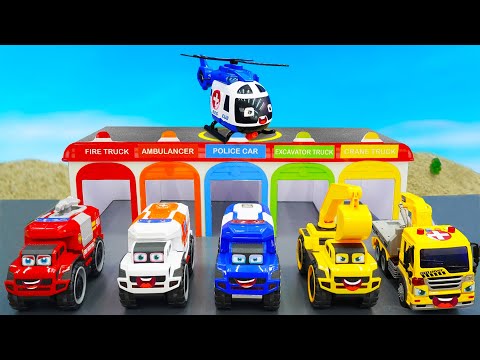 Rescue Team challenge with Police Car, Ambulance and Fire Truck | Dinky TV