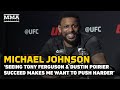 Michael Johnson Reacts To First KO Win In Six Years: 'I Was Fighting For My Life' | UFC Vegas 54