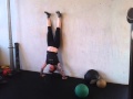 Candace 21 handstand push-ups 