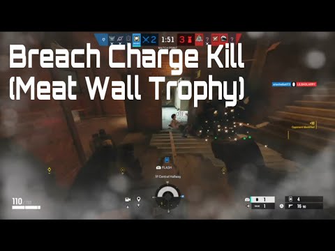 Rainbow Six Siege-Easiest Way To Get a Breach Charge Kill(Meat Wall) #rainbowsixsiege #foryou  #game