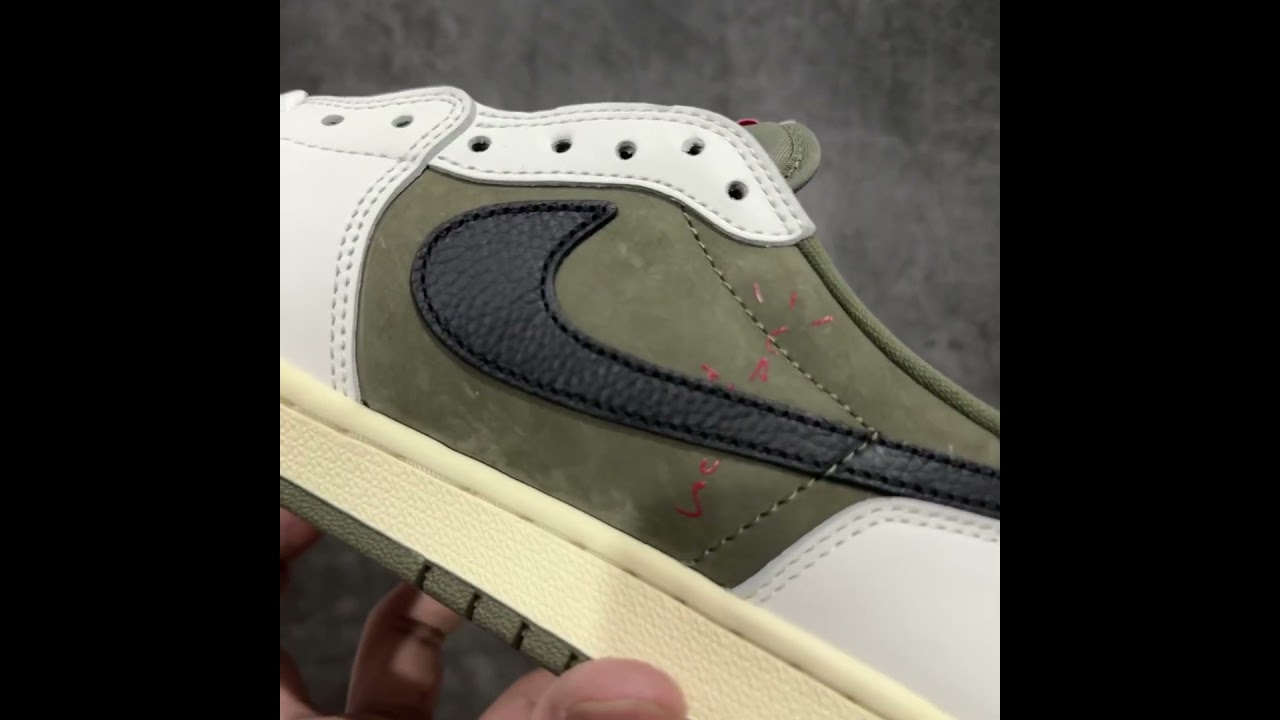 Tênis nike air jordan 1 low medium olive travis scott verde Tênis nike air jordan 1 low medium olive travis scott verde