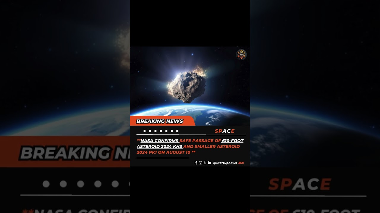 610-foot asteroid 2024 #NASA #Asteroids #SpaceAlert #NearEarthObjects