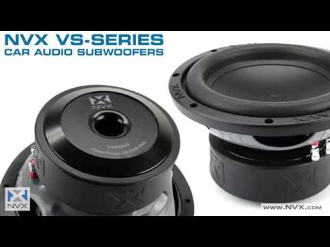 Two NVX 12" Subwoofers + Belva Monoblock Amp Upgrade Bundle-video