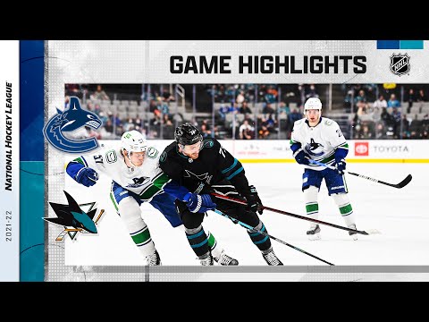 Canucks @ Sharks 12/16/21 | NHL Highlights