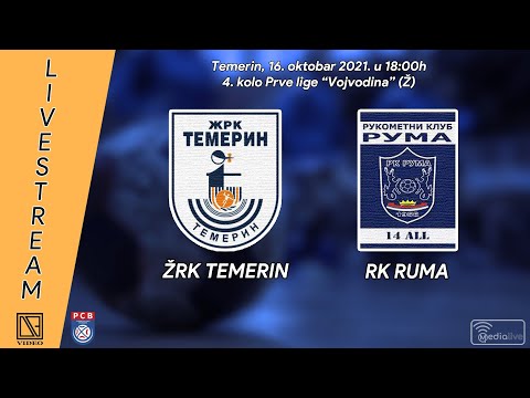 4. kolo PRL "Vojvodina" (Ž): ŽRK TEMERIN (Temerin) - RK RUMA (Ruma)