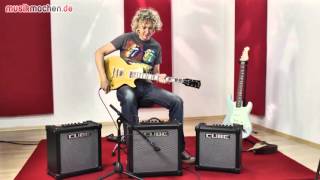 Video thumbnail for Roland Cube-20GX, Cube-40GX, Cube-80GX E-Gitarren-Combos im Test by musikmachen.de