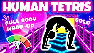 HUMAN TETRIS 1 Player 💥 Can You Master This Challenge Alone | Immersive Interactive Warm-Up