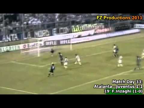 Serie A 1996-1997, day 33 Atalanta - Juventus 1-1 (F.Inzaghi goal)