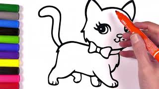 Cat Coloring Pages: A Purr-fectly Fun Activity with Big Marker Coloring for Kids