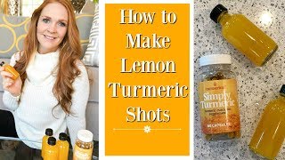 How to Make Lemon Turmeric Shots