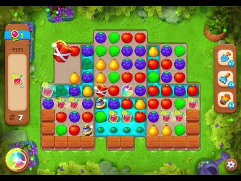 GardenScapes Level 4171 no boosters (15 moves)