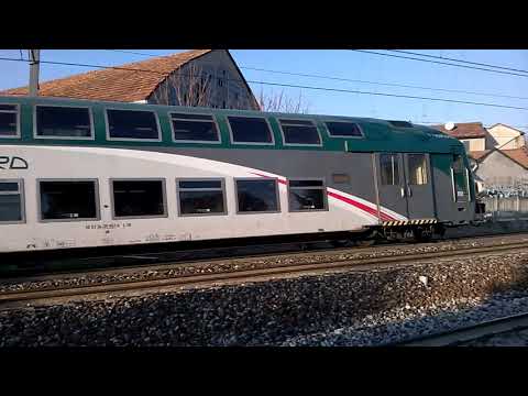 E464 257+7 2 piani Trenord - Monza Sobborghi - 02/01/2020