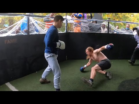 This kids got TNT in his gloves