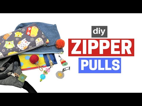 Part of a video titled Make Your Own Zipper Pulls | Simple Craft Tutorial - YouTube