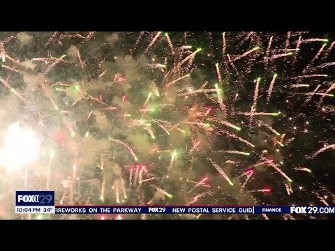 Fireworks at Penn's Landing on New Year's Eve