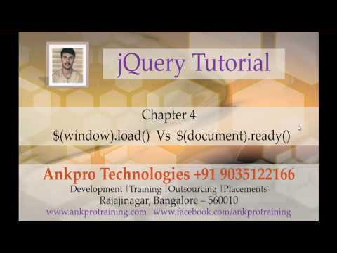 jQuery 4 Difference between window load and document ready