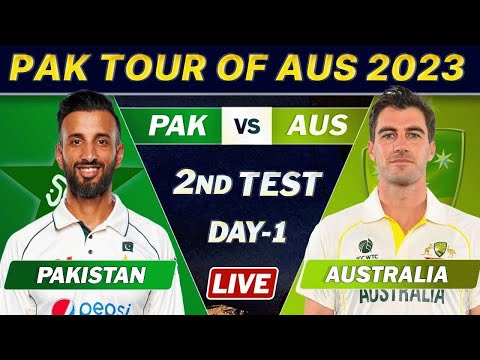 PAKISTAN VS AUSTRALIA 2nd TEST MATCH Live SCORES | PAK vs AUS LIVE COMMENTARY | DAY 1 SESSION 3 LIVE