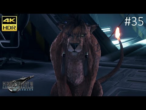 Final Fantasy VII Remake (2020) #35 Hojos Lab - Red XIII (PS4 Pro 4k HDR)