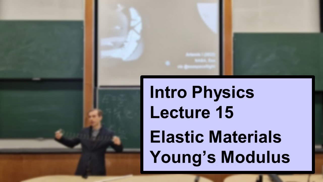 Intro Physics Lecture 15: Elastic Materials - Young's Modulus