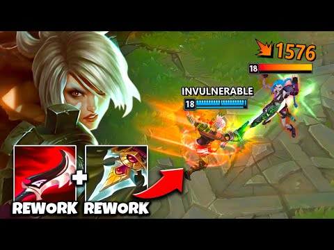 Riven, but I'm a one-shot machine that's immune to damage (NEW ITEMS BROKE HER)