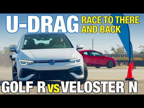 U-DRAGS: 2022 Hyundai Veloster N vs. 2022 VW Golf R | 0-60, Horsepower, U-Drag & More!