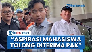 Gibran Beri Perintah Gubernur Kalsel saat Dicecar Mahasiswa: Tolong Aspirasi Mereka Diterima Pak