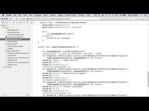 Learn To Build Your First Professional iOS App Quiz Questions