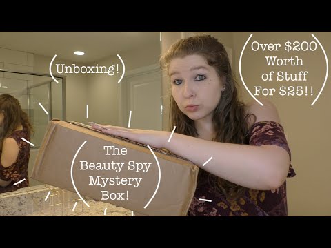 The Beauty Spy Mystery Box Unboxing! Over $200 Worth of Products!!
