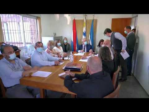 Notas Dr Carlos Moreira  intendente de Colonia y  Angie Figueredo alcaldesa de  Florencio Sanchez