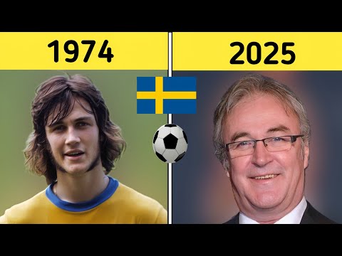 Sweden 🇸🇪 World Cup 1974 Squad ⚽ Then and Now | Football Legends