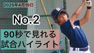【90秒で見れる試合ハイライト】2025年No.2 KOUGAチームプレイバック